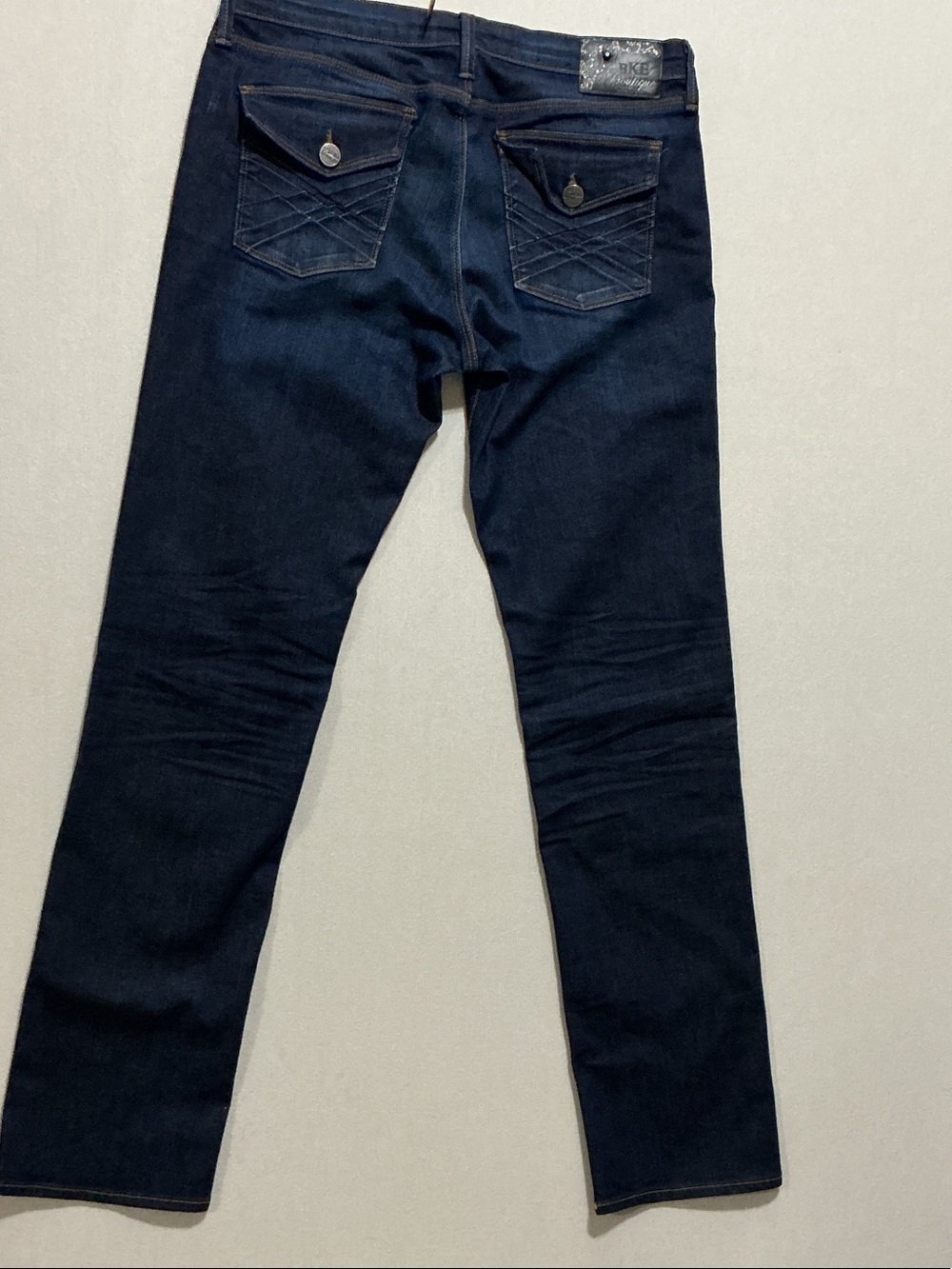 BKE Women Straight Leg Jeans Dark Blue Indigo